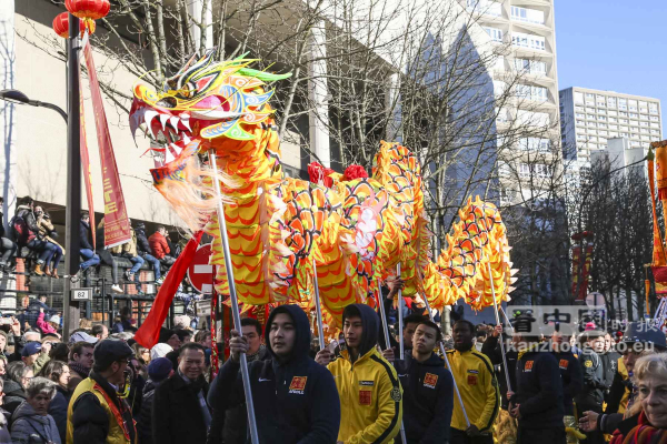 巴黎13区新年彩妆大游行(图组4)