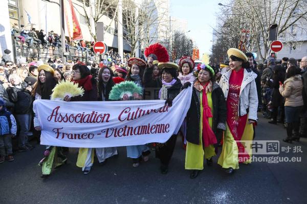 巴黎13区新年彩妆大游行(图组5)