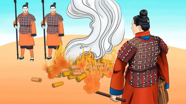 李斯上书请求秦始皇下令禁止私人办学,并让史官把不是秦国的典籍,除医药、占卜、种植之类的书外,全部焚毁。(图:Winnie Wang/看中国)